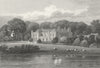 LEICS. Wistow Hall, Leicestershire. Jones 1829 old antique print picture
