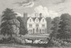 LEICS. Carlton Curlieu Hall, Leicestershire. Jones 1830 old antique print