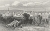 LEICS. Leicester, Leicestershire. Jones 1829 old antique vintage print picture