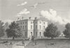 LEICS. Whatton House, Leicestershire. Jones 1829 old antique print picture