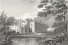 LEICS. Coleorton Hall, Leicestershire. Jones 1819 old antique print picture