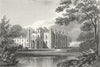 LEICS. Coleorton Hall, Leicestershire. Jones 1819 old antique print picture
