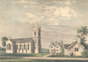 COALVILLE. Church, Parsonage School, Leics. Jones 1829 old antique print