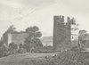 KIRKBY. Muxloe Castle, Leicestershire. Leics. Jones 1829 old antique print