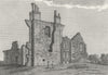 LEICS. Leicester Abbey. Jones 1787 old antique vintage print picture