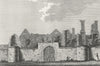 LEICS. Leicester Abbey. Jones 1787 old antique vintage print picture