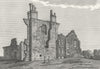 LEICS. Leicester Abbey. Jones 1787 old antique vintage print picture