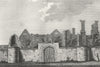 LEICS. Leicester Abbey. Jones 1787 old antique vintage print picture