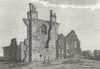 LEICS. Leicester Abbey. Jones 1787 old antique vintage print picture