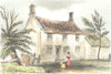 LINCOLNSHIRE. Birthplace Isaac Newton, Woolsthorpe 1835 old antique print