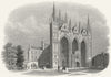 NORTHANTS. Peterborough cathedral. Rock 1850 old antique vintage print picture