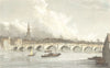 NEWCASTLE UPON TYNE. Westall river bridge 1830 old antique print picture