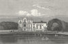 NEWSTEAD ABBEY. ex House of Lord Byron. DUGDALE c1840 old antique print