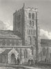 NORFOLK. South Lopham Church. Le Keux Churches 1824 old antique print picture