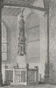 NORFOLK. Font Worstead Church. Le Keux Churches 1824 old antique print picture