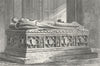 NORFOLK. Ingham Church, statue Roger Margaret Boys  1824 old antique print