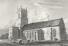 NORFOLK. Ingham Church. Le Keux Churches 1824 old antique print picture