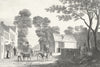 LINCS. Spittal. Saunders Several Horses busy 1836 old antique print picture