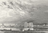 LINCS. Torksey. Saunders river boats ruins 1836 old antique print picture