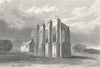 LINCS. Whykam Chapel. Saunders 1836 old antique vintage print picture