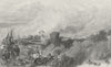 TOWNS. Pont De Bothwell c1830 old antique vintage print picture