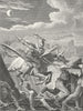 FRANCE. Knight chevalier lance armour c1800 old antique vintage print picture