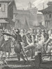 FRANCE. Troops carrying sick wounded Aumale c1800 old antique print picture