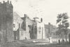 LINCS. Hall, Gainsborough. Saunders 1836 old antique vintage print picture