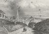 LINCS. Louth. Saunders Nice town 1836 old antique vintage print picture