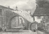 LINCS. Newport Gate, Lincoln. Saunders 1836 old antique vintage print picture
