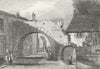 LINCS. Newport Gate, Lincoln. Saunders 1836 old antique vintage print picture