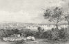 LEICS. Leicester. Allom 1836 old antique vintage print picture