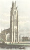 BOSTON. Church Lincolnshire. LINCS DUGDALE 1835 old antique print picture