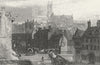 LINCS. Lincoln. DUGDALE c1840 old antique vintage print picture