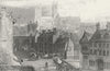 LINCS. Lincoln. DUGDALE c1840 old antique vintage print picture