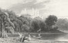 LEICS. Belvoir Castle, Leicestershire. DUGDALE Boat 1840 old antique print