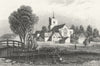 HERTS. Broxbourne. DUGDALE. COWPER c1840 old antique vintage print picture