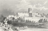 HERTS. St Alban's. DUGDALE(COWPER FRONTIS) c1840 old antique print picture