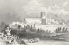 HERTS. St Alban's abbey. DUGDALE c1840 old antique vintage print picture