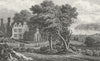 ISLE WIGHT. Yaverland. Few tree Sea ship boat 1840 old antique print picture