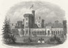 ISLE OF WIGHT. East Cowes Castle. IOW 1860 old antique vintage print picture