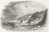 IOW. Ventnor Cove, Isle of Wight 1860 old antique vintage print picture