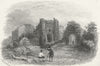 ISLE OF WIGHT. Carisbrooke Castle. IOW 1860 old antique vintage print picture