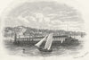 ISLE OF WIGHT. Ryde. IOW 1860 old antique vintage print picture