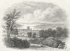IOW. Newport, Isle of Wight 1860 old antique vintage print picture