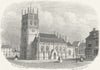 IOW. St Thomas Newport, Isle of Wight 1858 old antique vintage print picture