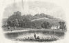 ISLE OF WIGHT. Carisbrooke Castle. IOW c1855 old antique vintage print picture