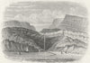 IOW. Blackgang Chine, Isle of Wight 1870 old antique vintage print picture