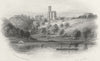 IOW. Osborne House, Isle of Wight 1846 old antique vintage print picture