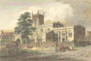 HUNTS. All Saints Church, Huntingdon. St 1815 old antique print picture
